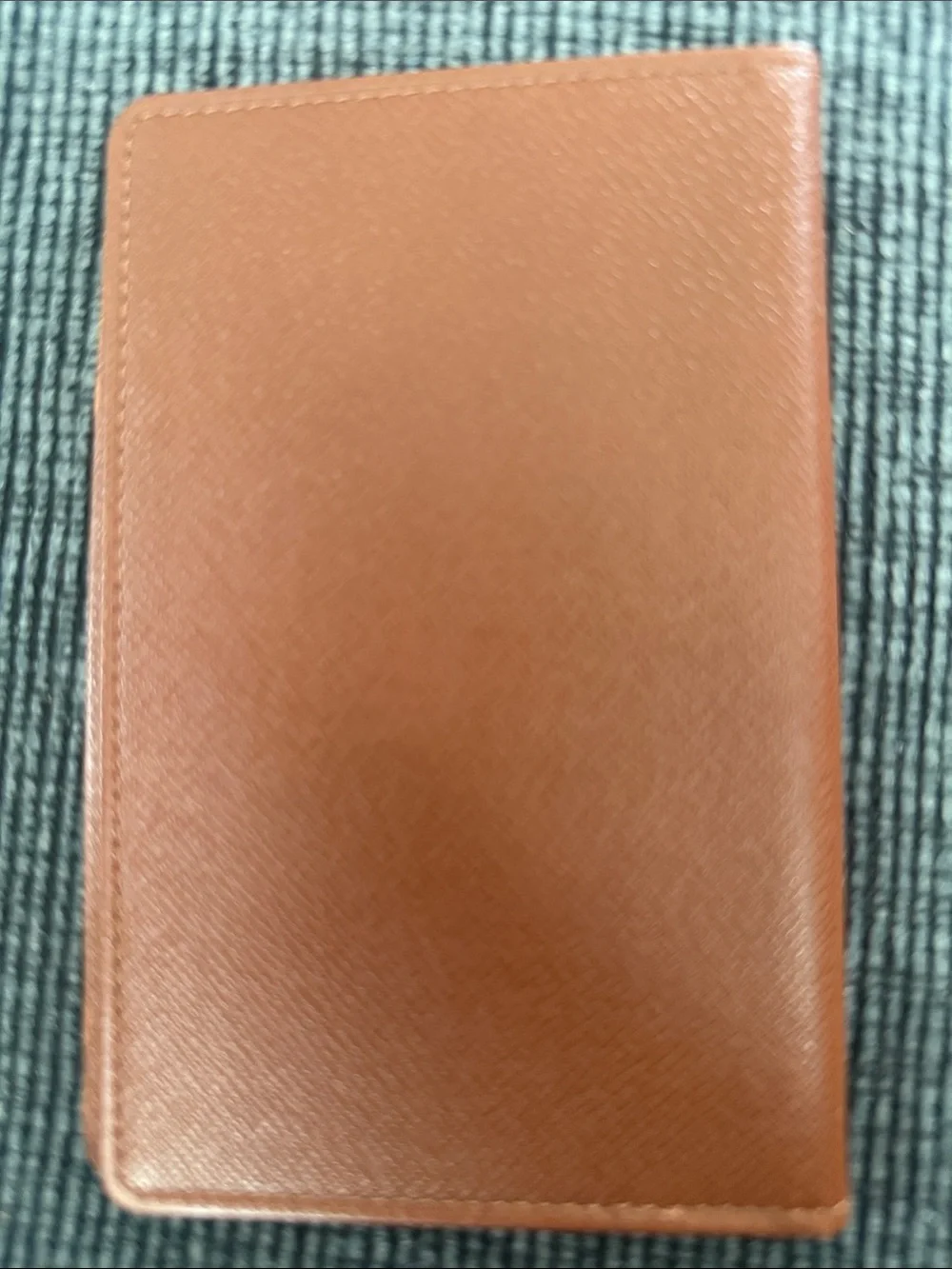 Louis Vuitton Tan Textured Leather Card Sleeve